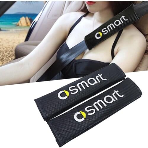 Car accessories interior car seat belt cover for smart fortwo 451 forfour 453 450 seat belt