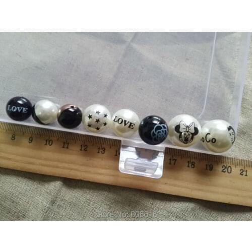 14mm-18mm ( Environmental protection & highlights ) ABS Plastic Acrylic Pearl Loose Bead Jewelry Beads