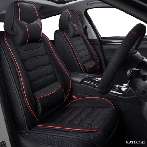 MATIKOHI flax car seat covers For nissan leaf x-trail t30 navara d40 almera n16 primera p12 terrano teana j32 classic car seats