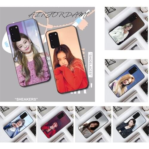 PENGHUWAN Jennie Kim Beautiful DIY Luxury Phone Case for Samsung S20 plus Ultra S6 S7 edge S8 S9 plus S10 5G