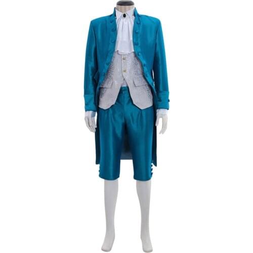 Cosplaydiy Victorian Elegant Gothic Aristocrat 18th Century Mens Blue Version Wedding Cosplay Costume L320