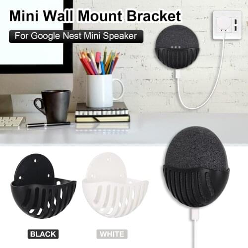 Holder for Google Nest Mini Speaker Wall Mount Bracket for Google Nest Mini Wall Hanger Organizer Rack Speaker Accessories