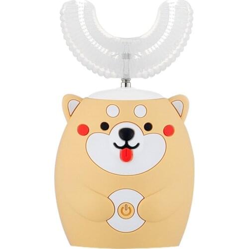 Sonic Electric Toothbrush for Kids Silicon Automatic Ultrasonic Teeth ToothBrush Cartoon Pattern for Children Smart 360 Degrees