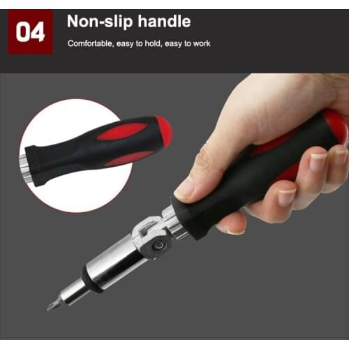 Hot Sale Mutilfunction 1/4 Inch Hex Left Right 180 Degree Rotating Ratchet Screwdriver Drive Tackle Tool Hand Tool Sets Tool Set