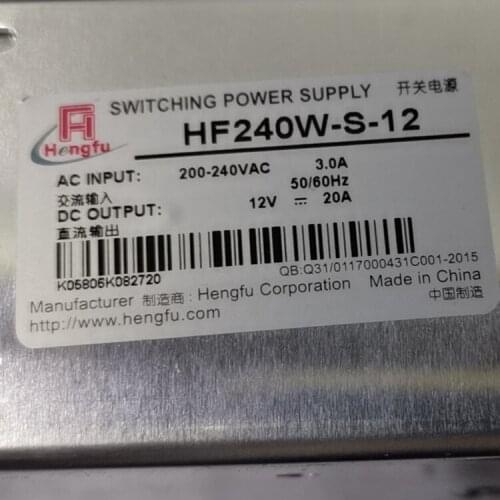 HF240W-S-12 12V 20A Power supply, AC to DC switching power supply instead of HF200W-S-12 12V16.7A