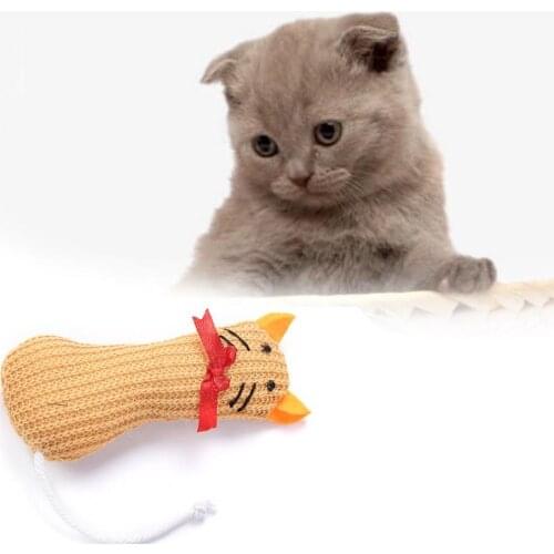 Pet Molar Toy Cat Toys with Catnip Bite Resistant Plush Creative Chew Toy for Cats Pet Molar Toy