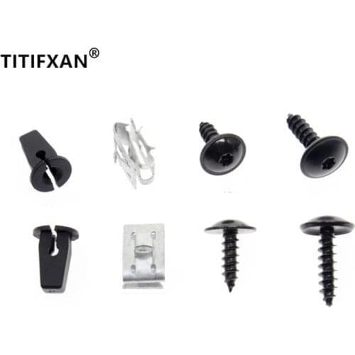 20PCS Auto engine floor fender self-tapping screws base fasteners clips For Audi A3 A4 A6 Q3 Q5 Q7 for VW Caddy Jetta