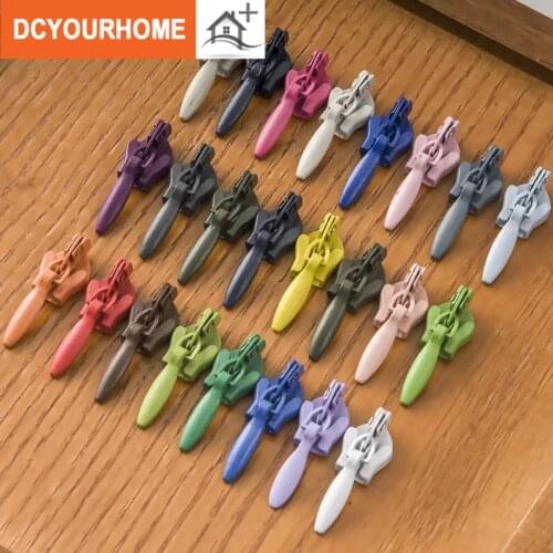 5pcs 3type Invisible Zipper Head Dress Zipper Pants Quilt Cover Pillow Cushion Puller Accessories Zipper Accessories Quilt cover