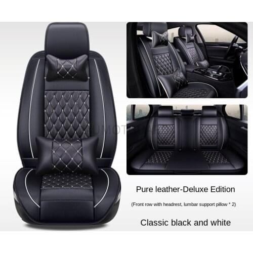 Leather Car Seat Covers For Volkswagen Vw Passat B5 B6 B7 Polo 4 5 6 7 Golf Tiguan Jetta AUTO Accessories Car Five Seats