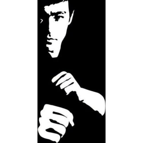 LLY-1409 Bruce Lee Modeling Car Sticker Fashion Window Decoration PVC Personality Waterproof Sunscreen Self-adhesive Decal