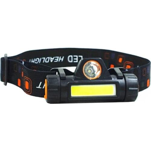 Outdoor camping night lighting XPE + COB stepless dimming built-in battery USB charging, with magnet head removable headlight