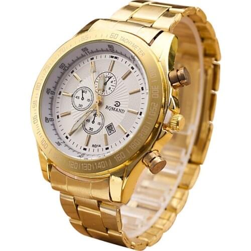 2018 New Men Stainless Steel Watch Analog Quartz Movement Wrist Watches L306