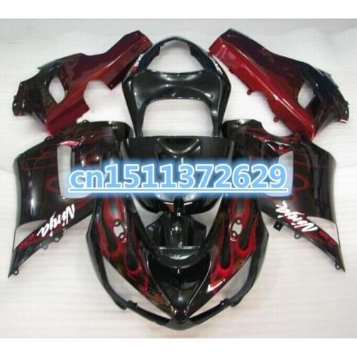 ABS red black full Fairing for KAWASAKI Ninja ZX-6R 05-06 ZX6R 05 06 Injection ZX6R 636 2005-2006 ZX 6R 05 06 2005 2006