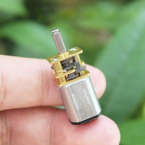 Brand New DC 3V-6V 5V Micro N20 Gear Motor 42-84RPM Slow Speed Mini Precision Metal Gearbox for Smart Robot Accessories