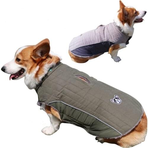 Luxury Big Dog Down Large Pet Parkas Removable Cap Cotton Padded Puppy Coat Thicken Warm Doggie Clothes Winter Pet Dog Hoodie