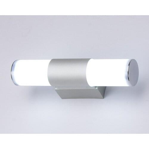 Modern LED wall lamp mirror light 12W 16W 22W 250~550mm waterproof fixture AC220V 110V Acrylic wall mounted bathroom lighting