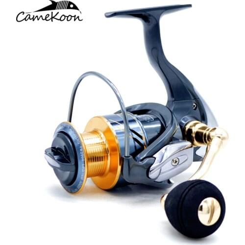 CAMEKOON Fishing Coil Ultra Light Hollow Graphite Body 5.5:1 Gear Ratio Saltwater Reel 11KG Max Drag Spinning Fishing Reel