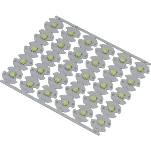 10 PCS XML XM-L T6 LED U2 10W WHITE High Power LED Emitter with 12mm 14mm 16mm 20mm PCB for DIY