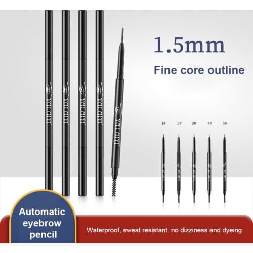 YALAIYI Ultra-fine Double-headed Eyebrow Pencil Waterproof Long-lasting Sweat-proof Natural Non-marking Fog Eyebrow Powder TSLM2