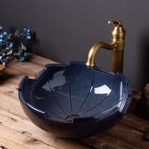 European-style wash Basin Washbasin Toilet Household Art Basin colorful ceramic wash basin bathroom sink