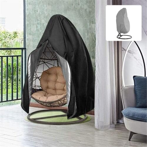 Waterproof Patio Chair Cover Egg Swing Chair Dust Cover Protector With Zipper Protective Case Outdoor Hanging Egg Chair Cover