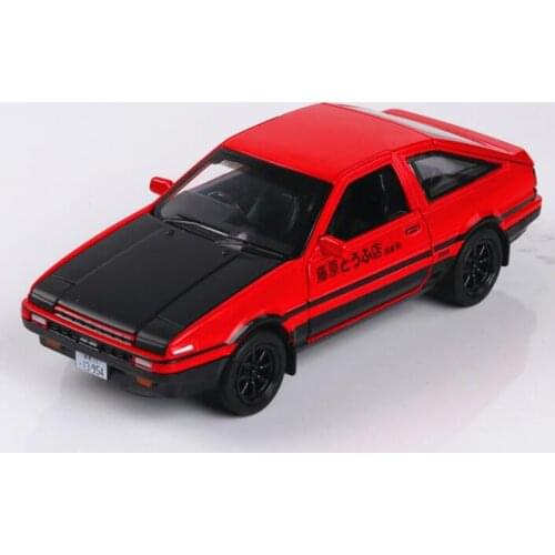 1/32 scale metal alloy classic initial D Japanese AE86 classic car model pull back model die-cast car toy F series