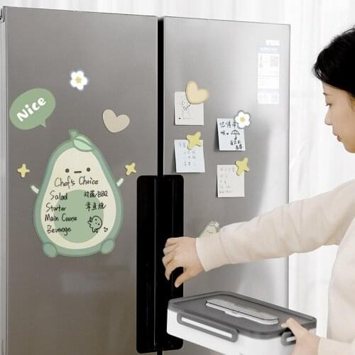 1 Pcs Cute Rewritable Message Board With Pen Paste Refrigerator Sticky Notes Wall Fridge Decorative Message Sticker Home Deco