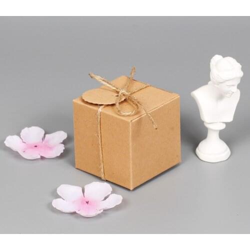 10pcs Small White Cardboard Paper Packaging Box Craft Gift Soap Packaging Box Square Kraft Carton Paper Paper Box
