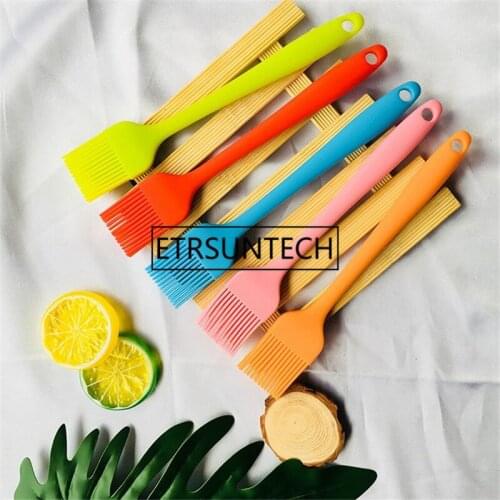 100pcs Silicone Reusable Oil Honey Brushes Barbecue Roasting Brush Baking Pastry Brush Bakeware Cooking Kitchen Tool