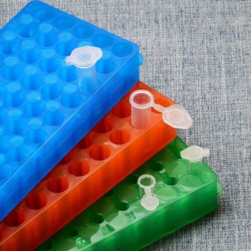 2pcs/5pcs/10pcs Lab 60holes Plastic 0.5ml / 1.5ml / 2ml Double Side Reversible Different Holes Pipe Holder Centrifuge Tube Rack