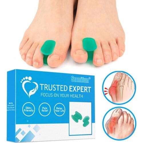 8Pairs M+L Transparent Silicone Toe Separator Pad Hallux Orthosis Valgus Separator Thumb Corrector Protector Foot Care Tool