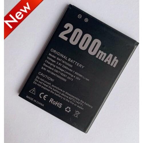 High Quality Original 2000mAh BAT18702000 Battery For DOOGEE X50 Mobile Phone