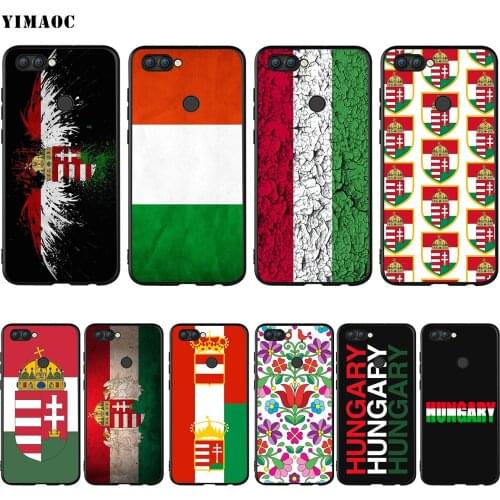 YIMAOC Hungary Hungarians Flag Case for Huawei Mate 10 P8 P9 P10 P20 P30 P Smart Lite Pro Mini 2017