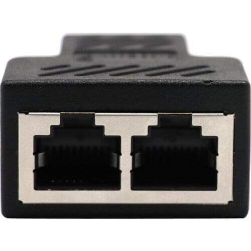 Ethernet Cable LAN Network 1 to 2 Socket Splitter Connector Adapter PC