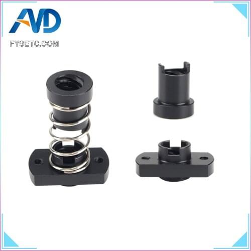 3D Printer T8 POM Nuts For Ender 3 ender 3 pro Lead 2mm / 4mm / 8mm Acme Threaded Rod Eliminate the gap Spring DIY Accessories