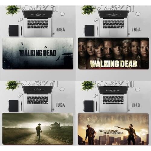 Gaming Mouse Pad Large Mouse Pad PC Gamer Computer Mouse Mat Big Mousepad The Walking Dead XXL Keyboard Desk Mat Mause Pad
