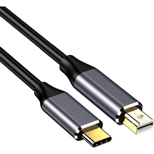6ft USB C to Mini Displayport Cable USB 3.1 Type-C to Mini DP 4K 60Hz Thunderbolt 3 Adapter Converter for MacBook Samsung Huawei