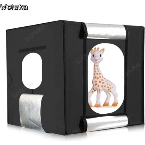 LED 40cm small folding portable studio set photo simple mini soft light box shooting table background equipment props CD50 T10