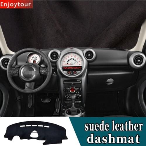 For Mini Countryman Cooper PACEMAN R61 R60 2013 2014 2015 2016 Suede Leather Dashmat Dashboard Cover Pad Dash Mat Car-styling