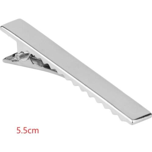 10pcs/lot 5.5cm Metal Crocodile Clips Cable Lead Testing Metal Alligator Clips Clamps Hair Clips Hairpins DIY Hair Accessories