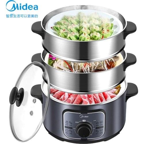 Midea Electric Steamer 220V Multi-function Stainless Steel Electric Cooker Electric Steam Cooker Electric Food Steamers