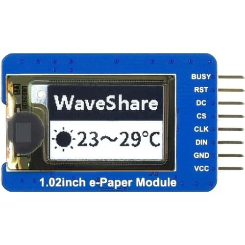 Waveshare 1.02 Inch Ink Screen Electronic Paper Flexible Ink Screen Module Partially Refreshed for Raspberry Pi