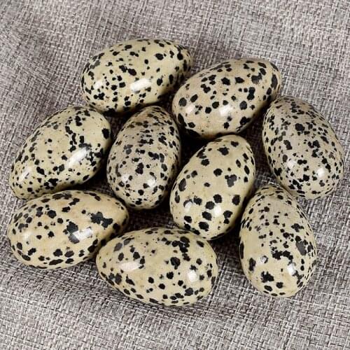 Natural Drilled Dalmation Jasper Yoni Eggs Crystal Stone Massage For Women Kegel Exercise Pelvic Floor Muscle Vaginal Exercise