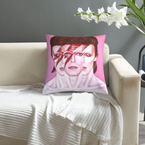David Bowie pillowcase printed cushion cover sofa waist pillow pillow cover