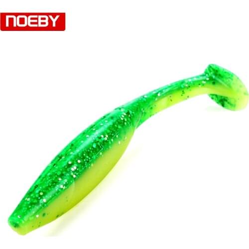 NOEBY 4 pieces 12.5/15cm Soft Lures for Fishing Silicone Baits Fishing Articles S8019