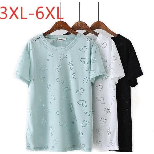 New 2021 Ladies Summer Plus Size Tops For Women Large Short Sleeve Loose Cotton Green White Hollow Out T-shirt 3XL 4XL 5XL 6XL