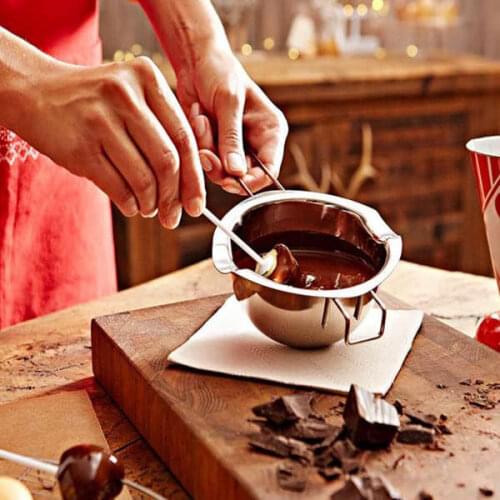 New Stainless Steel Chocolate Melting Pot Double Boiler Milk Bowl Butter Candy Warmer Pastry Baking Tools