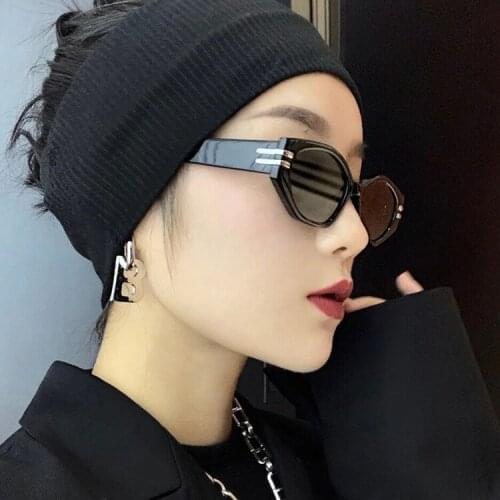 Punk Narrow Small Frame Cat Eye Sunglasses Women Luxury Designer Round Eyeglasses For Men Hip Hop Retro Lunette De Soleil Femme