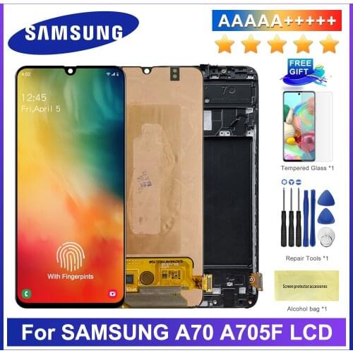 ORIGINAL 6.7'' LCD Display for SAMSUNG GALAXY A70 A705 A705F A705FD SM-A705MN Touch Screen Digitizer Assembly A70 LCD