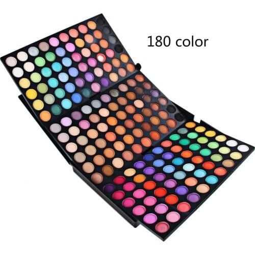Popfeel 180 / 252 Color Shimmer Glitter Eye Shadow Palette Waterproof Cosmetic Profissional Matte Eyeshadow Cream Makeup Palette